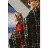 Шотландский шерстяной плед Tartan - Black Stewart